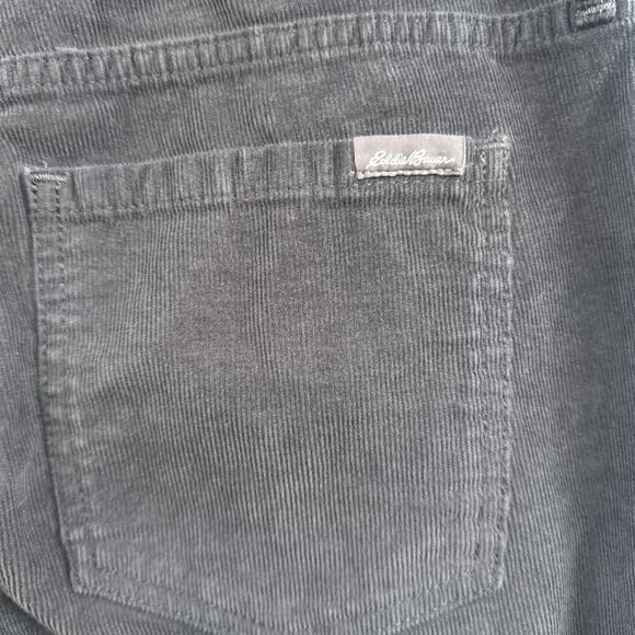 Eddie Bauer Corduroy Pants Women 8 Gray Curvy Bootcut Retro Outdoor School Basic - Picture 5 of 14